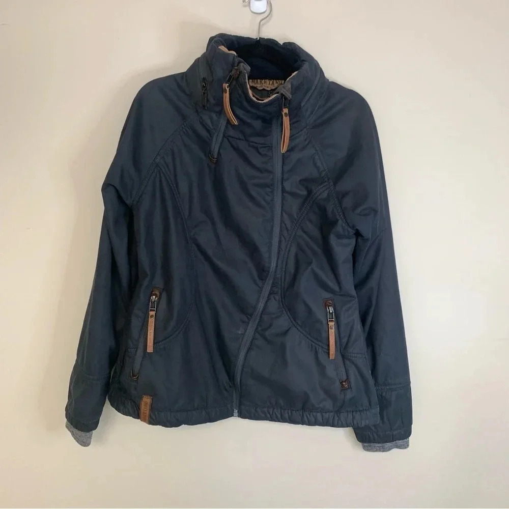 Naketano Blue Zip Up Jacket L